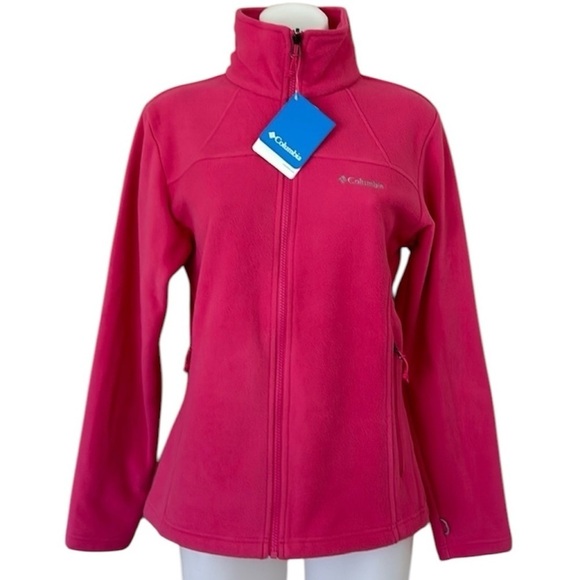 (NWT) Columbia Women’s Falls II Full-Zip Fleece Pink Jacket, Small - Picture 1 of 17
